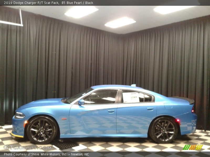 B5 Blue Pearl / Black 2019 Dodge Charger R/T Scat Pack