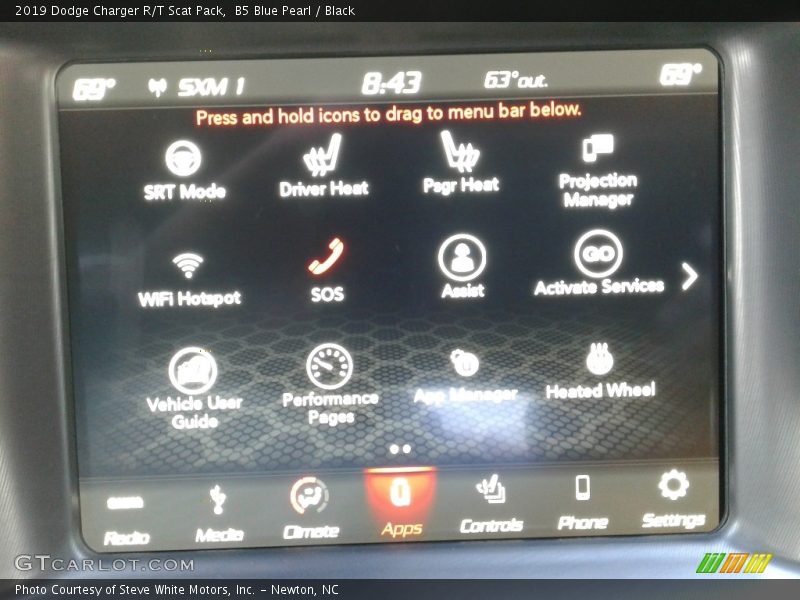 B5 Blue Pearl / Black 2019 Dodge Charger R/T Scat Pack