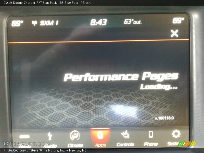 B5 Blue Pearl / Black 2019 Dodge Charger R/T Scat Pack