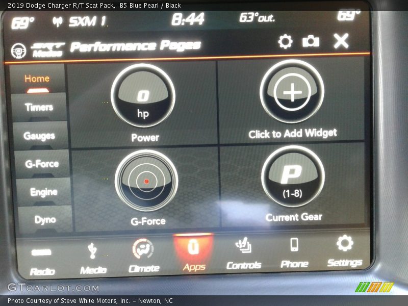 B5 Blue Pearl / Black 2019 Dodge Charger R/T Scat Pack