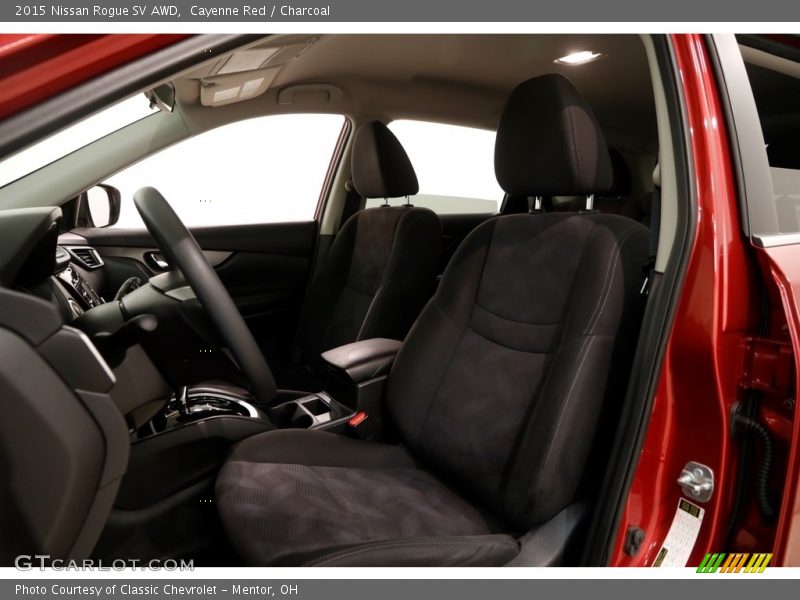 Cayenne Red / Charcoal 2015 Nissan Rogue SV AWD