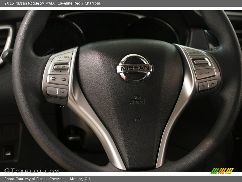 Cayenne Red / Charcoal 2015 Nissan Rogue SV AWD