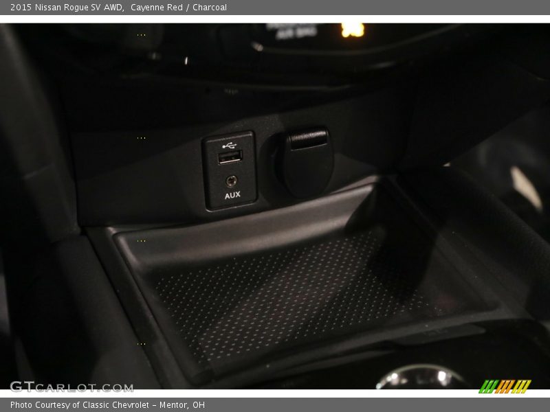 Cayenne Red / Charcoal 2015 Nissan Rogue SV AWD