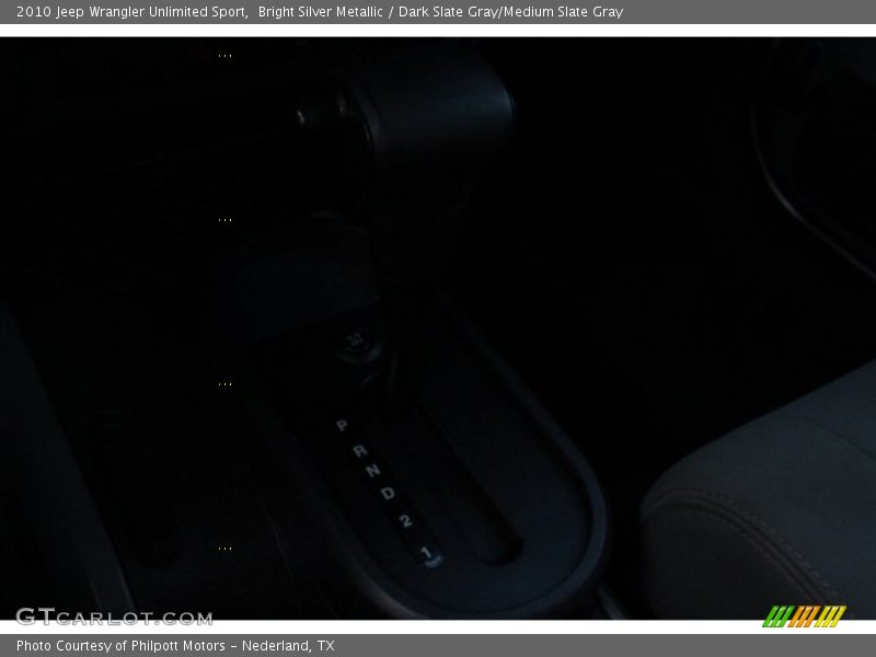 Bright Silver Metallic / Dark Slate Gray/Medium Slate Gray 2010 Jeep Wrangler Unlimited Sport