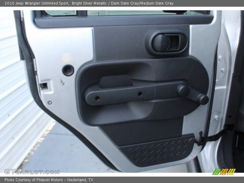Bright Silver Metallic / Dark Slate Gray/Medium Slate Gray 2010 Jeep Wrangler Unlimited Sport