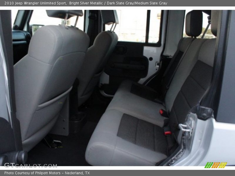 Bright Silver Metallic / Dark Slate Gray/Medium Slate Gray 2010 Jeep Wrangler Unlimited Sport