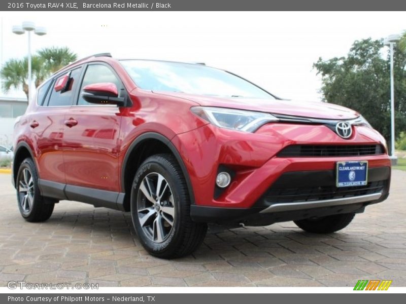 Barcelona Red Metallic / Black 2016 Toyota RAV4 XLE
