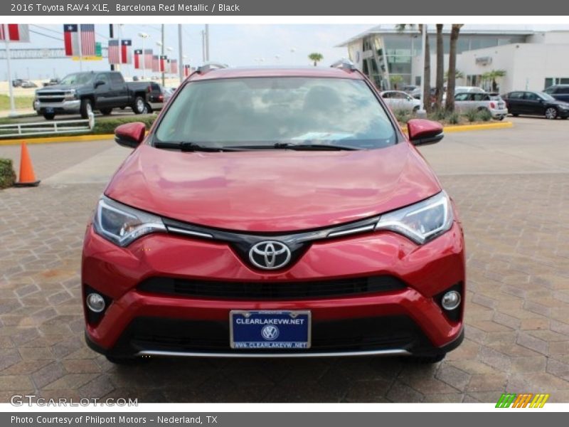 Barcelona Red Metallic / Black 2016 Toyota RAV4 XLE