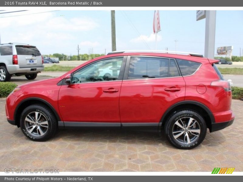 Barcelona Red Metallic / Black 2016 Toyota RAV4 XLE