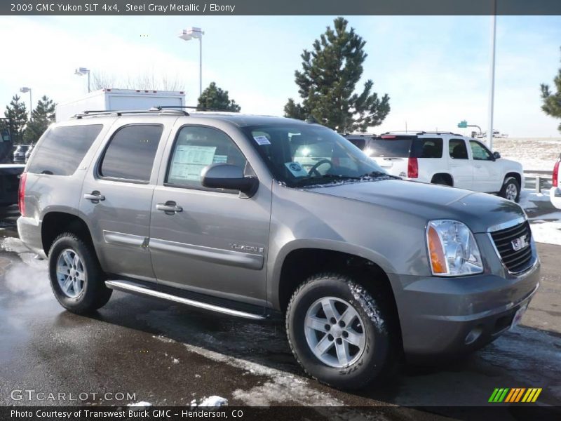 Steel Gray Metallic / Ebony 2009 GMC Yukon SLT 4x4