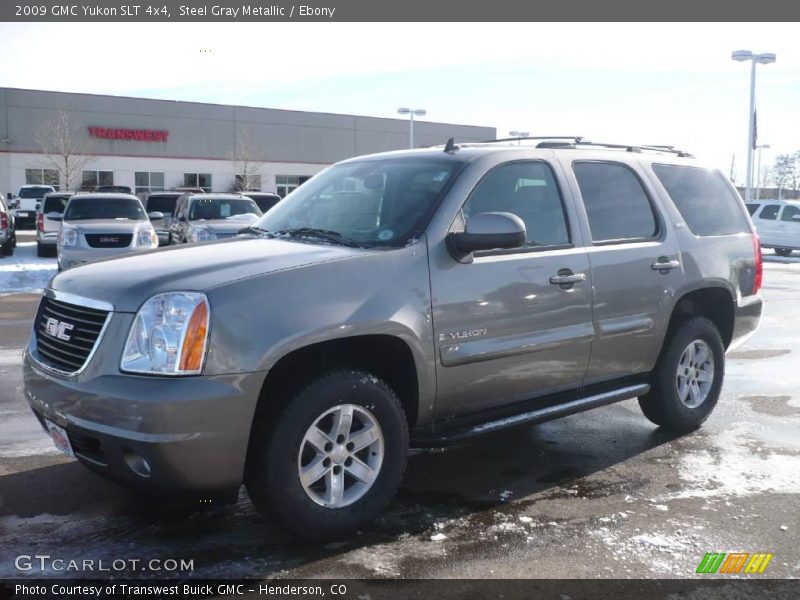 Steel Gray Metallic / Ebony 2009 GMC Yukon SLT 4x4