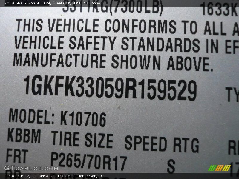 Steel Gray Metallic / Ebony 2009 GMC Yukon SLT 4x4