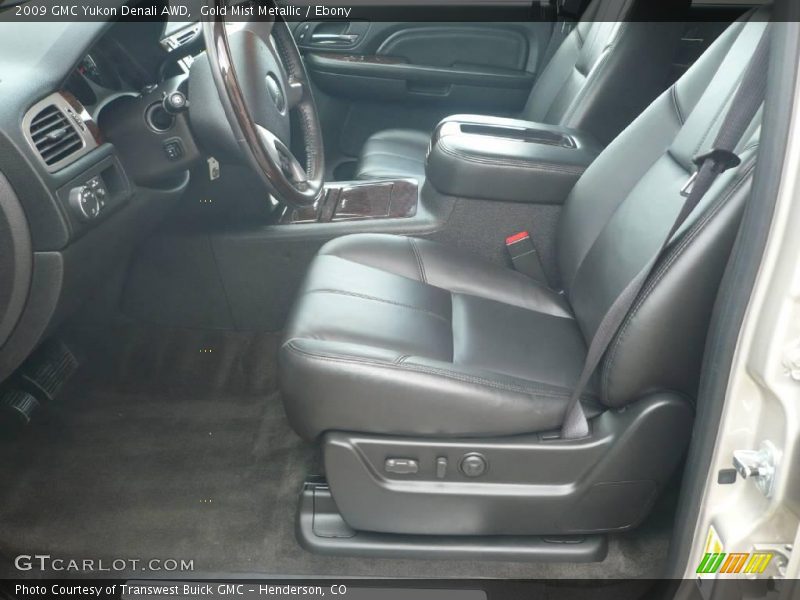 Gold Mist Metallic / Ebony 2009 GMC Yukon Denali AWD