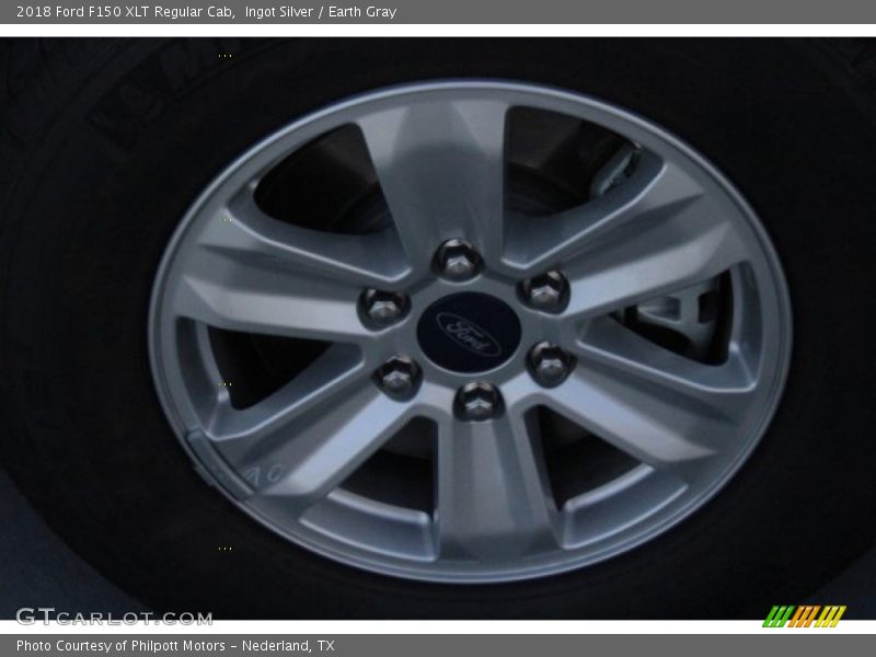 Ingot Silver / Earth Gray 2018 Ford F150 XLT Regular Cab