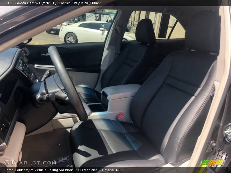 Cosmic Gray Mica / Black 2012 Toyota Camry Hybrid LE
