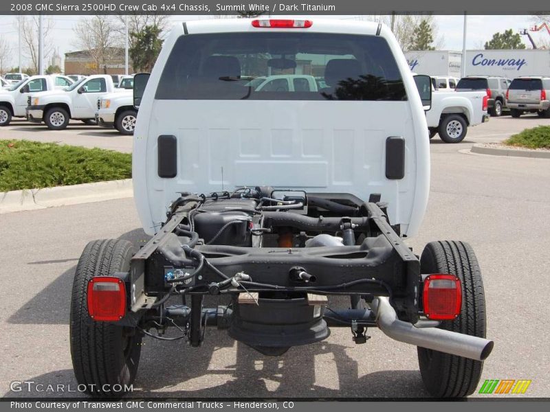 Summit White / Dark Titanium 2008 GMC Sierra 2500HD Crew Cab 4x4 Chassis