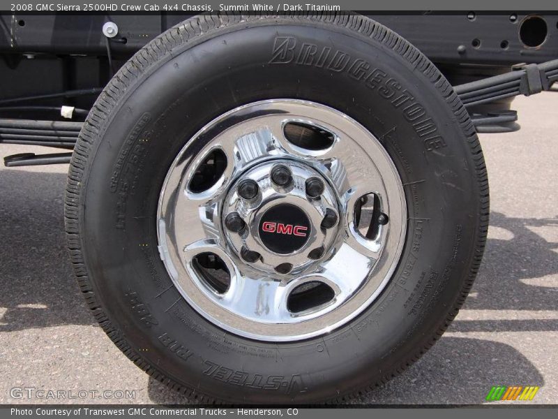 Summit White / Dark Titanium 2008 GMC Sierra 2500HD Crew Cab 4x4 Chassis