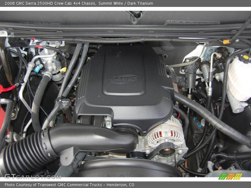 Summit White / Dark Titanium 2008 GMC Sierra 2500HD Crew Cab 4x4 Chassis