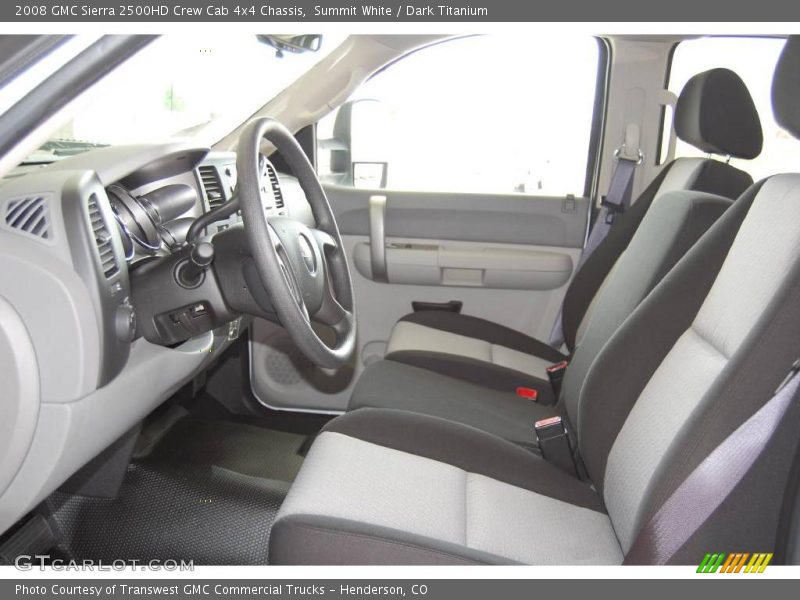 Summit White / Dark Titanium 2008 GMC Sierra 2500HD Crew Cab 4x4 Chassis