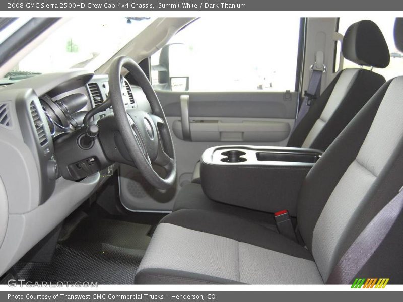 Summit White / Dark Titanium 2008 GMC Sierra 2500HD Crew Cab 4x4 Chassis
