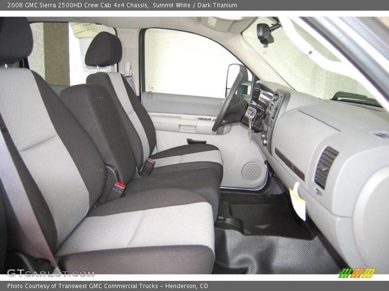 Summit White / Dark Titanium 2008 GMC Sierra 2500HD Crew Cab 4x4 Chassis