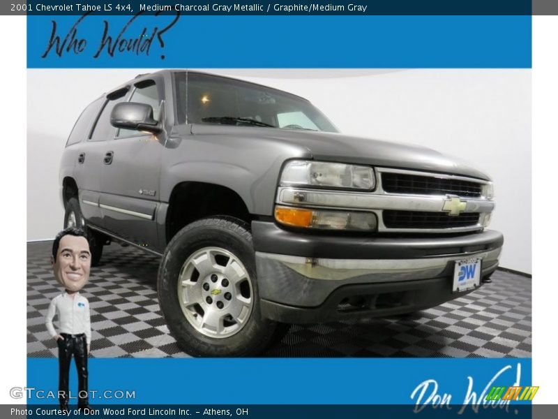 Medium Charcoal Gray Metallic / Graphite/Medium Gray 2001 Chevrolet Tahoe LS 4x4