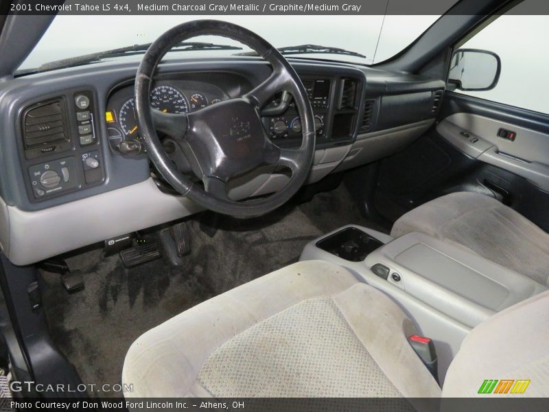 Medium Charcoal Gray Metallic / Graphite/Medium Gray 2001 Chevrolet Tahoe LS 4x4