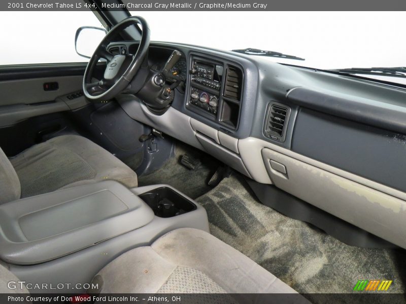 Medium Charcoal Gray Metallic / Graphite/Medium Gray 2001 Chevrolet Tahoe LS 4x4