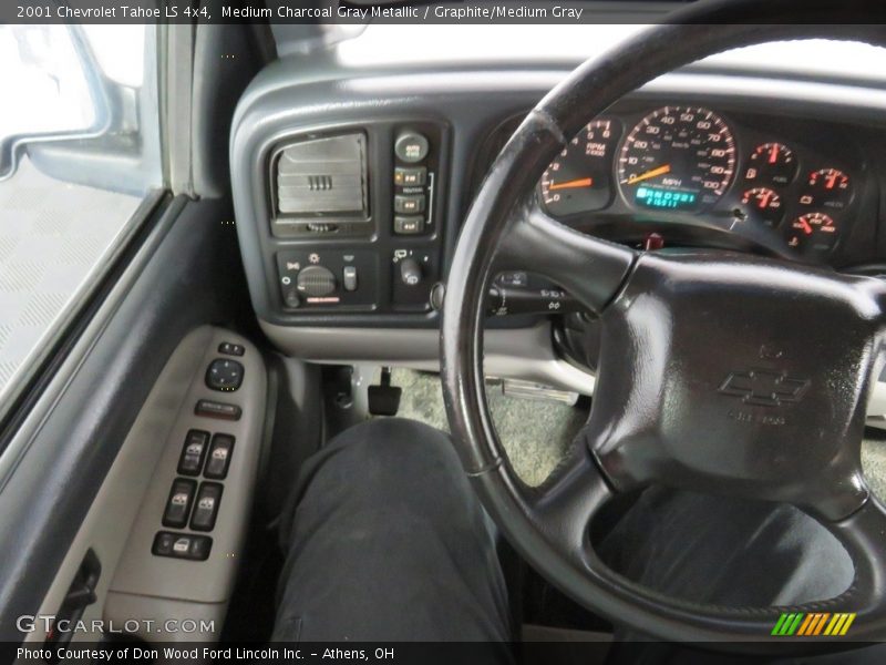 Medium Charcoal Gray Metallic / Graphite/Medium Gray 2001 Chevrolet Tahoe LS 4x4