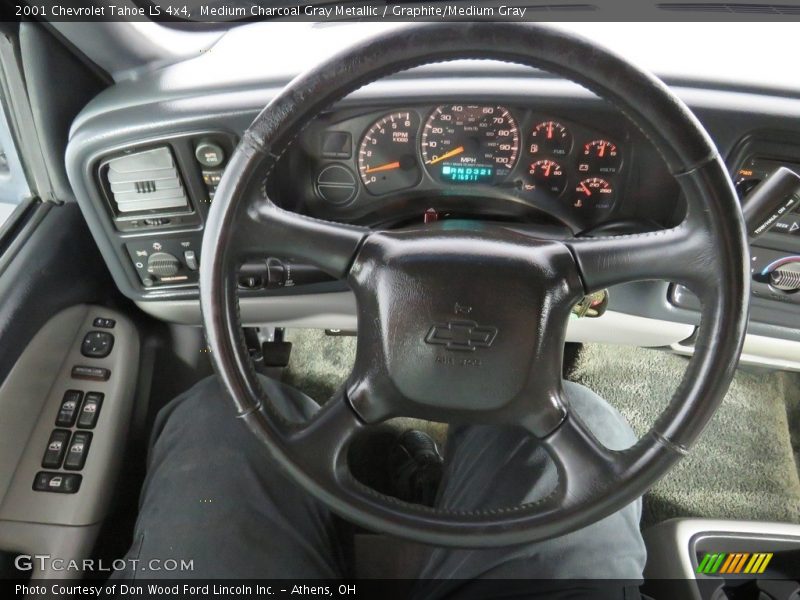 Medium Charcoal Gray Metallic / Graphite/Medium Gray 2001 Chevrolet Tahoe LS 4x4