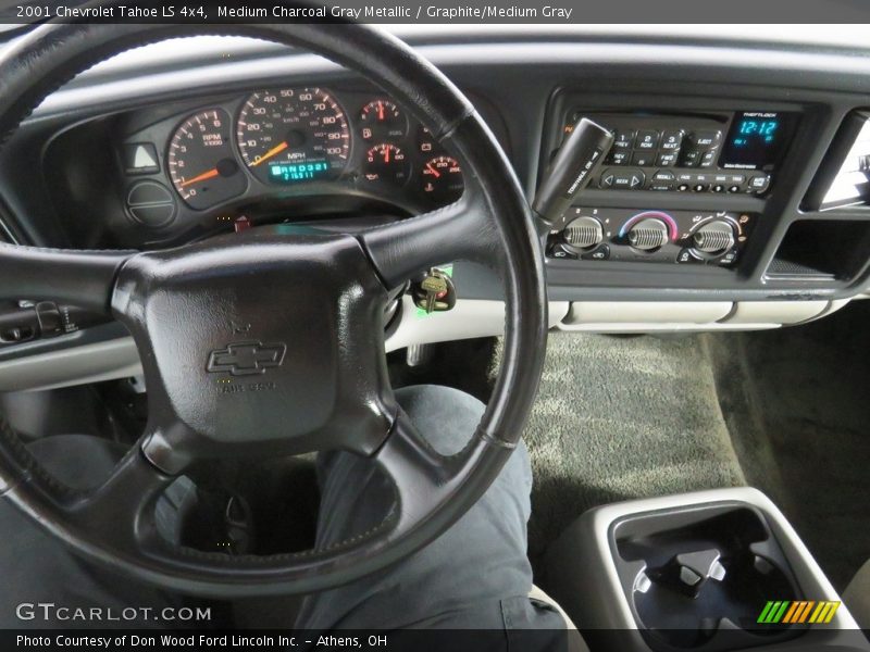 Medium Charcoal Gray Metallic / Graphite/Medium Gray 2001 Chevrolet Tahoe LS 4x4