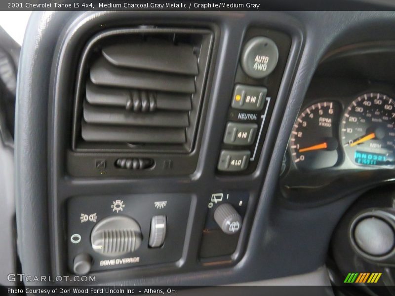 Medium Charcoal Gray Metallic / Graphite/Medium Gray 2001 Chevrolet Tahoe LS 4x4