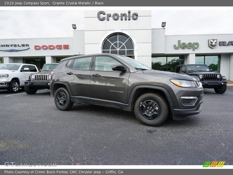 Granite Crystal Metallic / Black 2019 Jeep Compass Sport