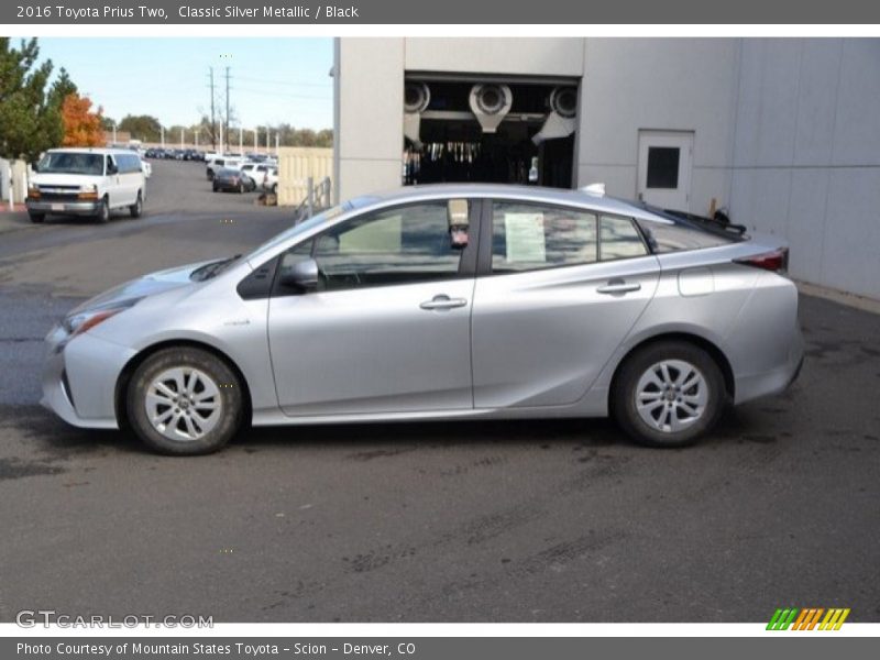 Classic Silver Metallic / Black 2016 Toyota Prius Two