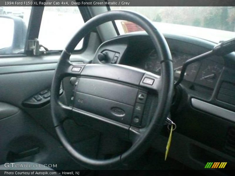 Deep Forest Green Metallic / Grey 1994 Ford F150 XL Regular Cab 4x4