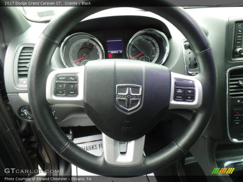 Granite / Black 2017 Dodge Grand Caravan GT