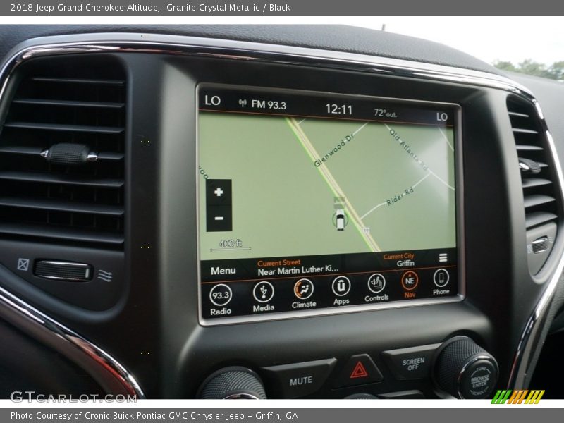 Granite Crystal Metallic / Black 2018 Jeep Grand Cherokee Altitude