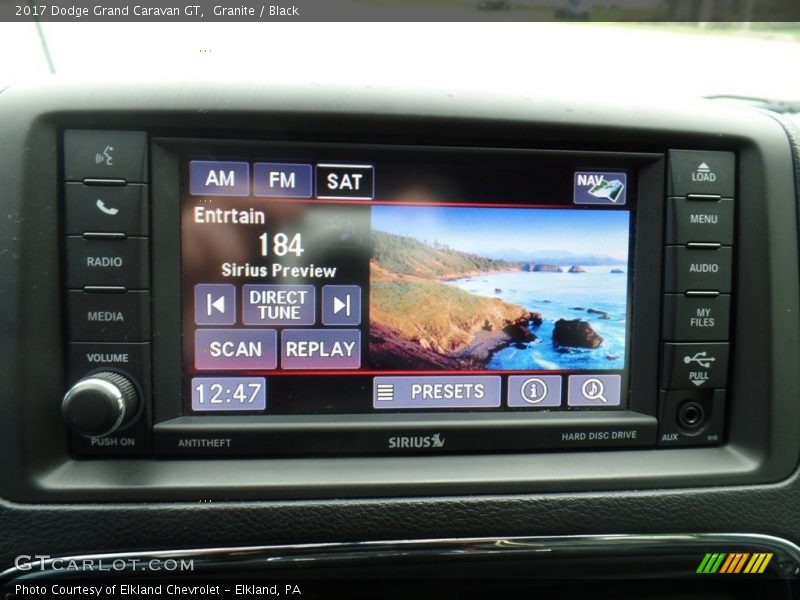 Granite / Black 2017 Dodge Grand Caravan GT
