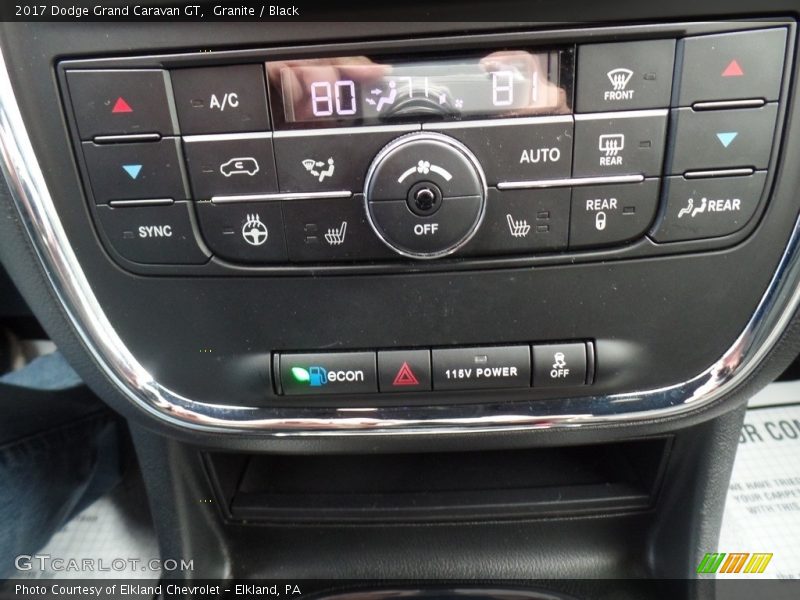 Granite / Black 2017 Dodge Grand Caravan GT