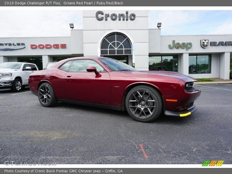 Octane Red Pearl / Ruby Red/Black 2019 Dodge Challenger R/T Plus