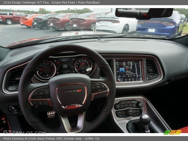 Octane Red Pearl / Ruby Red/Black 2019 Dodge Challenger R/T Plus