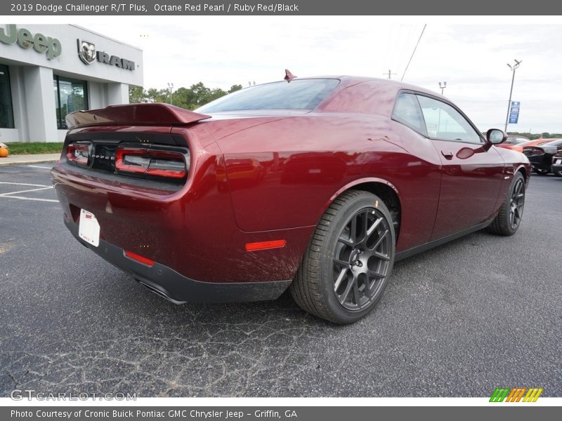 Octane Red Pearl / Ruby Red/Black 2019 Dodge Challenger R/T Plus