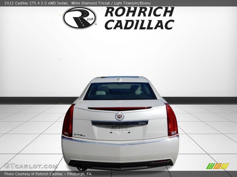 White Diamond Tricoat / Light Titanium/Ebony 2013 Cadillac CTS 4 3.0 AWD Sedan