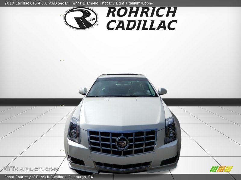 White Diamond Tricoat / Light Titanium/Ebony 2013 Cadillac CTS 4 3.0 AWD Sedan