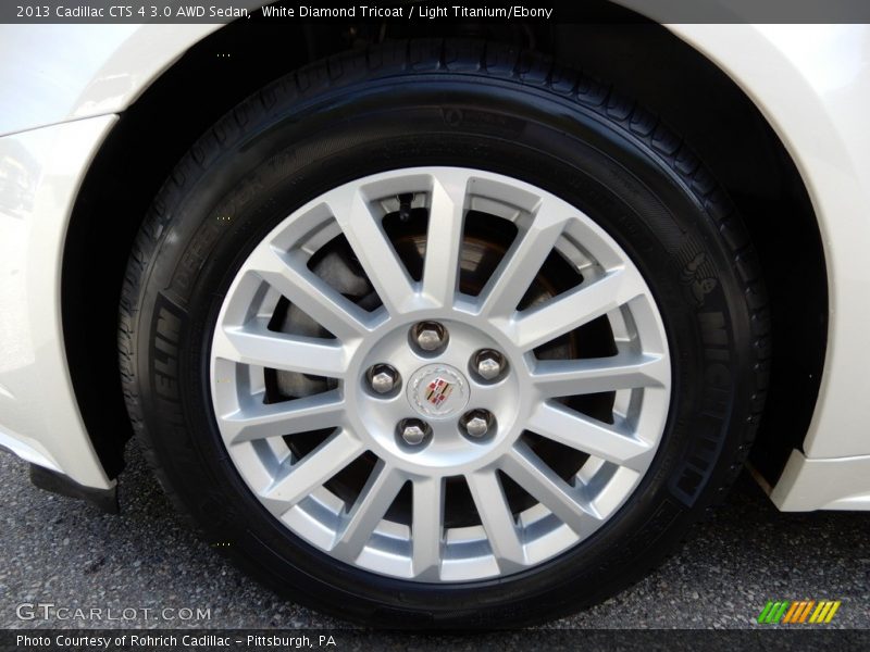 White Diamond Tricoat / Light Titanium/Ebony 2013 Cadillac CTS 4 3.0 AWD Sedan