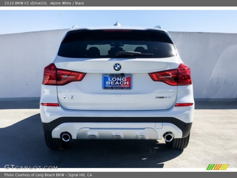 Alpine White / Black 2019 BMW X3 sDrive30i