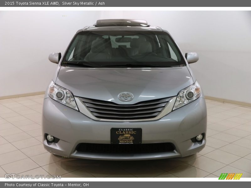 Silver Sky Metallic / Ash 2015 Toyota Sienna XLE AWD