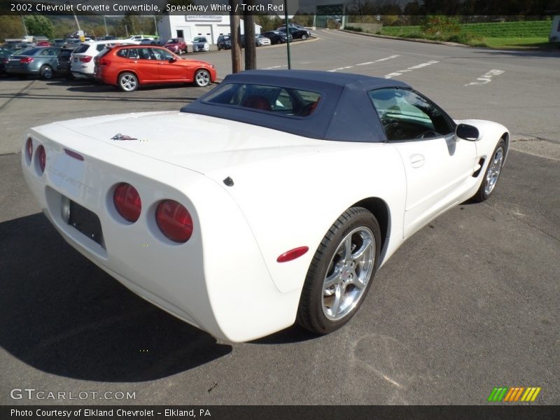 Speedway White / Torch Red 2002 Chevrolet Corvette Convertible