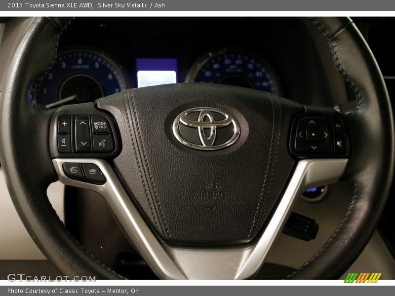 Silver Sky Metallic / Ash 2015 Toyota Sienna XLE AWD