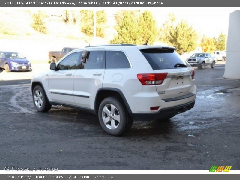 Stone White / Dark Graystone/Medium Graystone 2012 Jeep Grand Cherokee Laredo 4x4